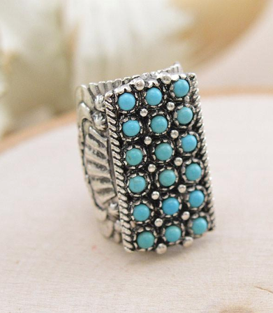 Turquoise cuff ring