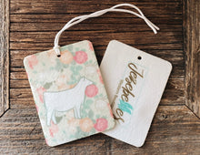 Load image into Gallery viewer, Hanging air fresheners-floral white heifer