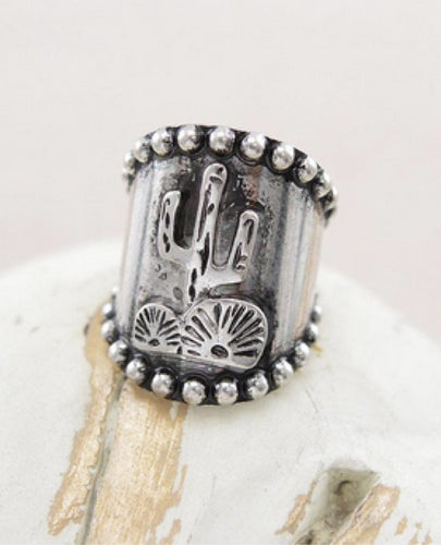 Cactus Ring-silver