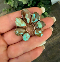 Load image into Gallery viewer, “Baronette” Copper &amp; Turquoise Naja Adjustable Ring