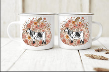 Load image into Gallery viewer, Pumpkin beef camping mug (multiple breed selections )