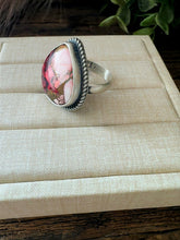 Load image into Gallery viewer, “Lana” Handmade Sterling Silver Dahlia Rose Adjustable Ring