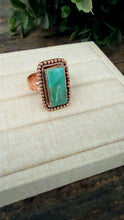 Load image into Gallery viewer, “Sense” Copper &amp; Kingman Turquoise Adjustable Ring