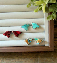 Load image into Gallery viewer, “Nancy” HANDMADE STERLING SILVER COW EARRINGS-Kingman