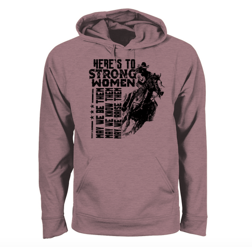 Strong women - horse option - hoodie (multiple colours)