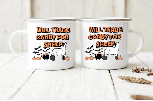 Will trade candy camping mug (cow,lamb and horse)