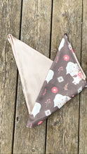 Load image into Gallery viewer, Beige and brown buffalo western patchwork wild rag