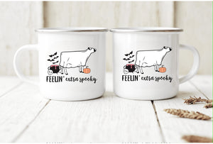 Feeling extra spooky mug - cow, lamb & horse