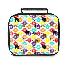 Load image into Gallery viewer, White aztec all breeds -lunch bag