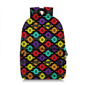 Horse aztec black backpack