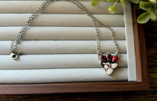 Load image into Gallery viewer, “Sugar N Spice” STERLING SILVER WILD HORSE-DAHLIA ROSE COW NECKLACE