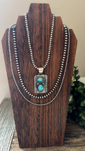 Load image into Gallery viewer, “Annie K” HANDCRAFTED STERLING SILVER AND TURQUOISE PENDANT