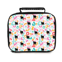 Load image into Gallery viewer, Leopard black heifer lunch bag