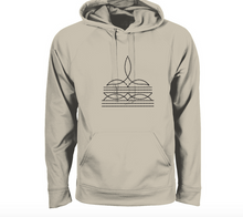 Load image into Gallery viewer, Boot stitch hoodie- brown stitching (multiple colours)