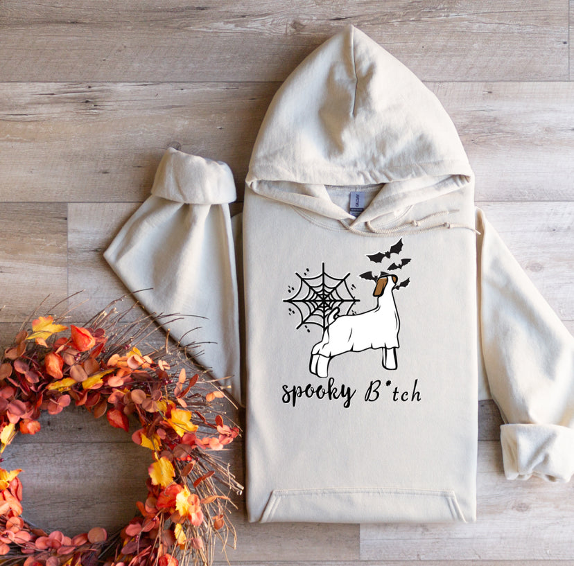 Spooky B*tch goat hoodie