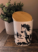 Load image into Gallery viewer, Canister set of 3- running horses