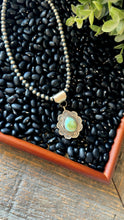 Load image into Gallery viewer, “Flirt” Handmade Sterling Silver Sonoran Gold Turquoise Pendant