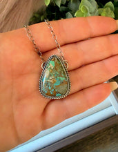 Load image into Gallery viewer, “Pretentious” Native  Handmade Sterling Silver Royston Turquoise  Necklace