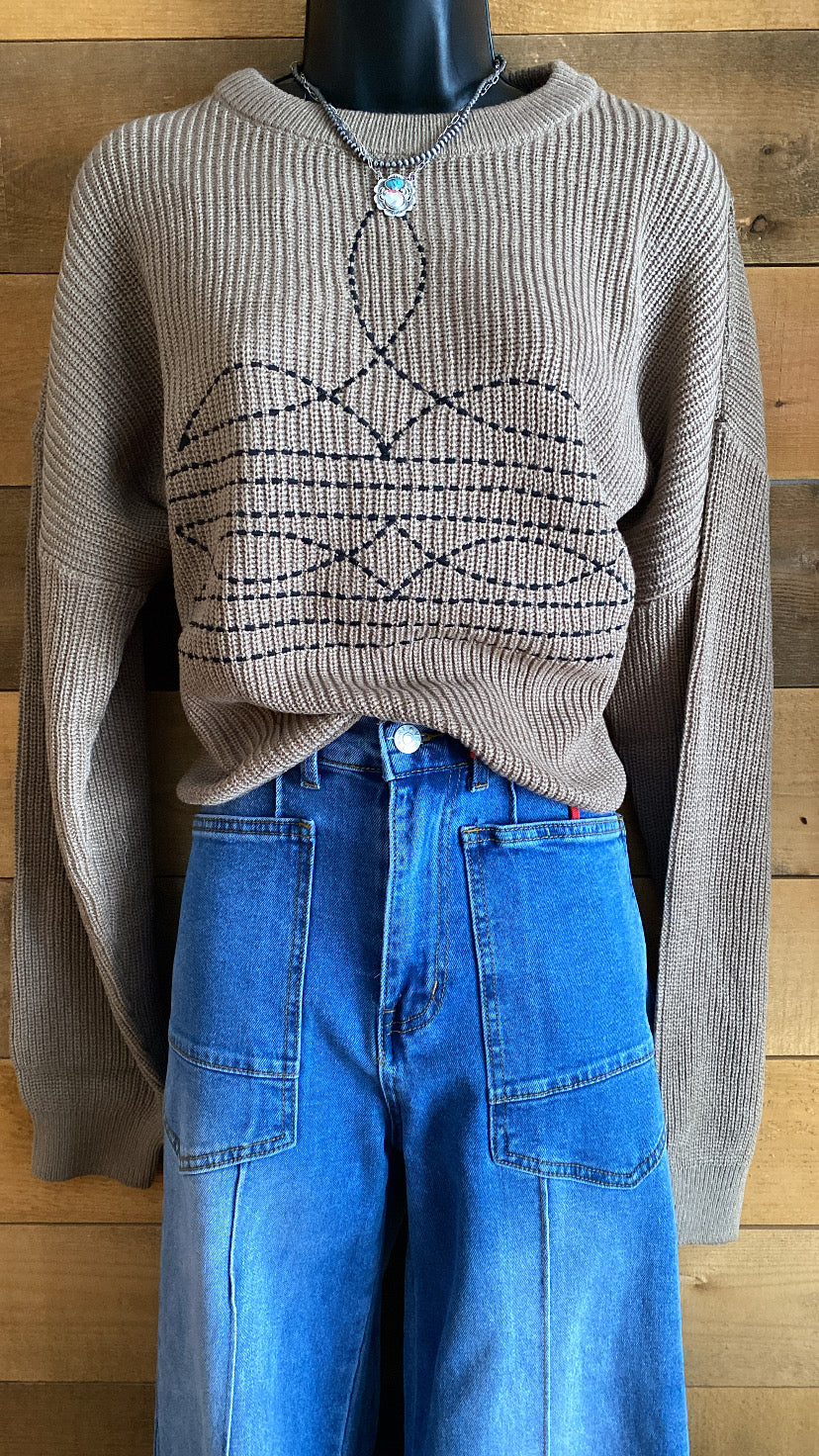 Yuma stitch - beige