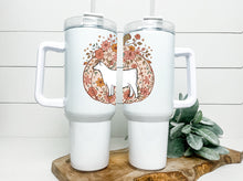 Load image into Gallery viewer, Pumpkin Beef  Handled tumbler 40z - ( multiple breed selections)