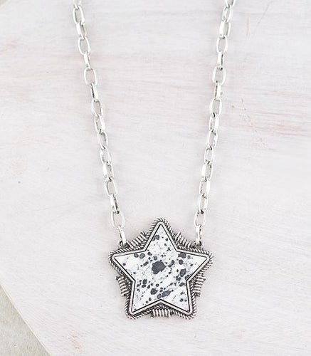 Star pendant - white