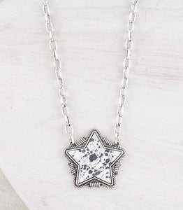 Star pendant - white