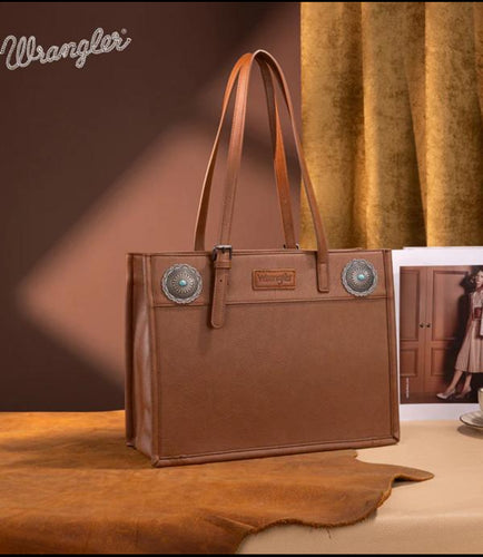 Wrangler Concho Carry All Tote-brown