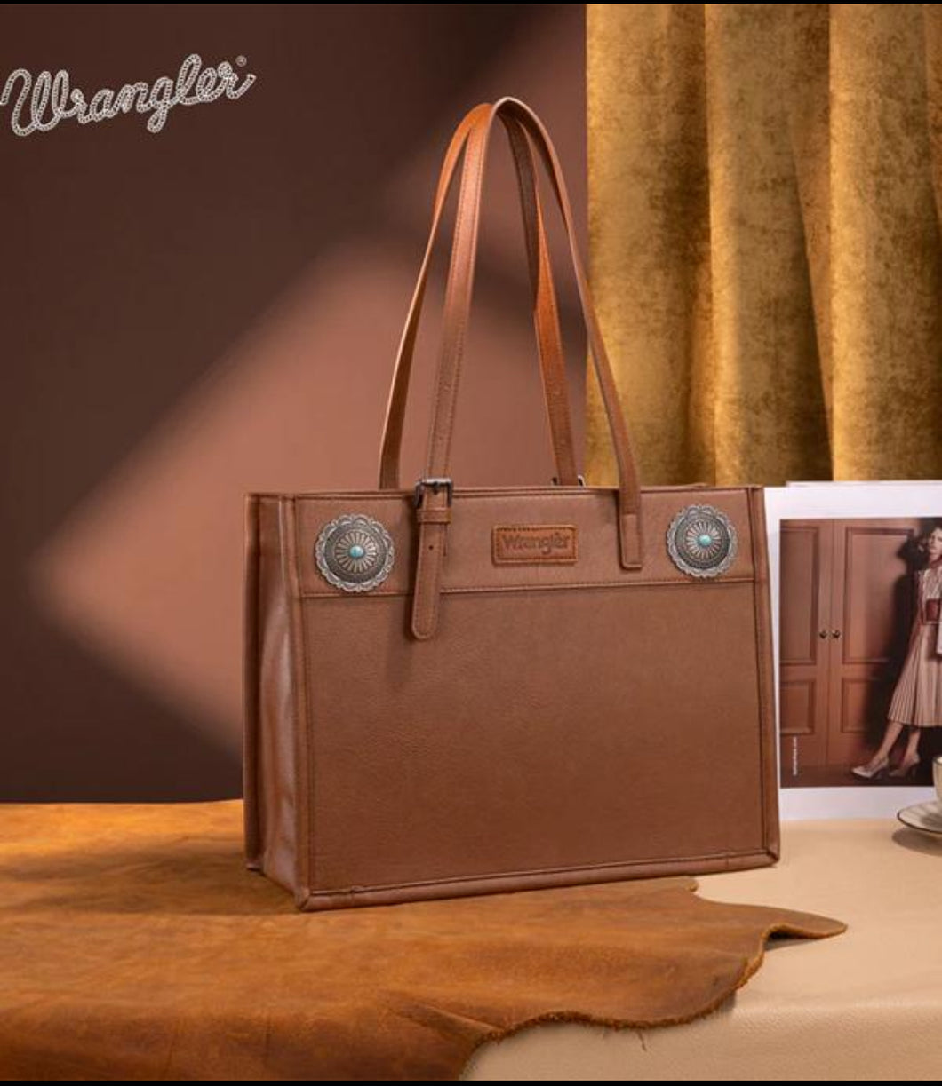Wrangler Concho Carry All Tote-brown