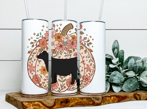 Pumpkin beef 20 oz tumbler(multiple breed options)