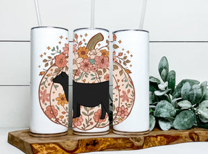 Pumpkin beef 20 oz tumbler(multiple breed options)
