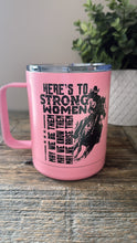 Load image into Gallery viewer, Strong women- horse -travel mug