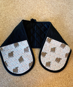 Double ended pot holder  - multiple patterns