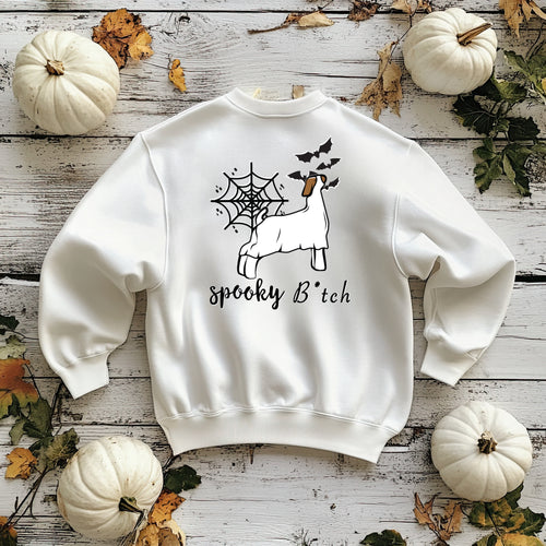 Spooky B*tch goat -crewneck