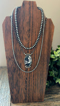 Load image into Gallery viewer, “Bardot” Native American Handmade Sterling Silver White Buffalo Necklace