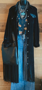 Lucky velvet duster/dress