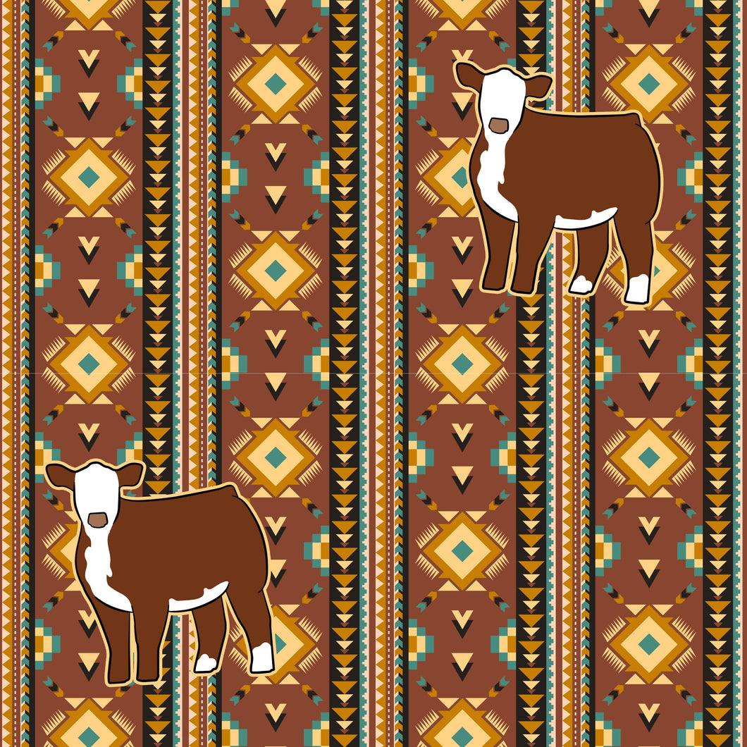 Aztec hereford brown -Sheet Set