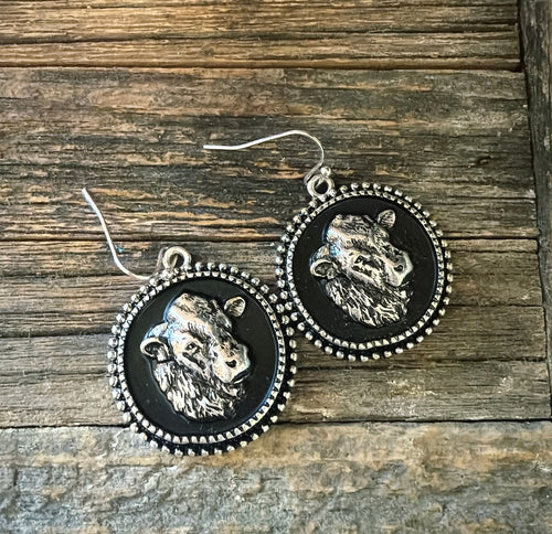 Bull head earrings