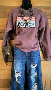 Cowgal crewneck (multiple colours)