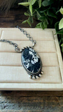 Load image into Gallery viewer, “Bardot” Native American Handmade Sterling Silver White Buffalo Necklace