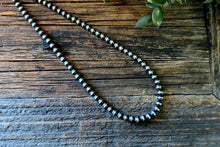 Load image into Gallery viewer, 5MM -STERLING SILVER PEARL BEADED NECKLACE