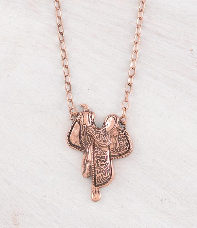Saddle necklace -copper
