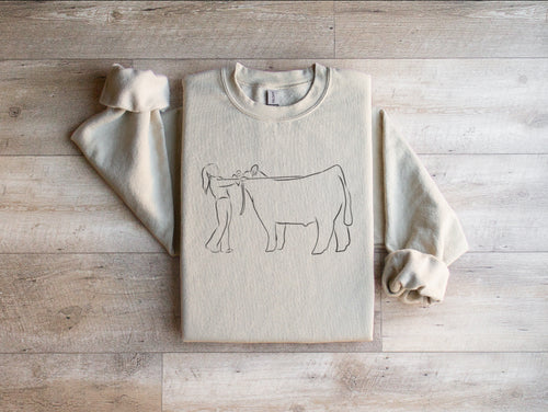 Showman outline crewneck- multiple colours