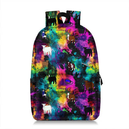 Tie dye all breeds  #1 backpack