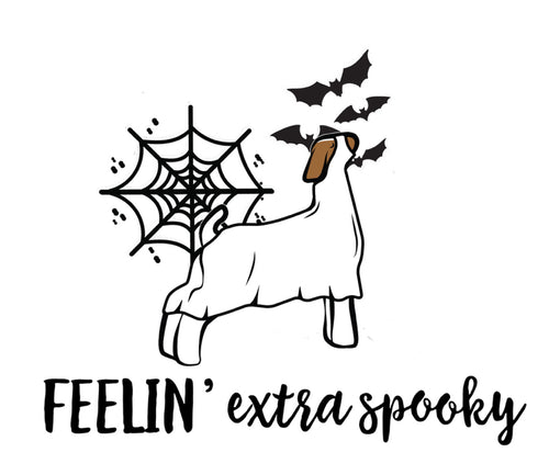 Feelin extra spooky -goat-crewneck