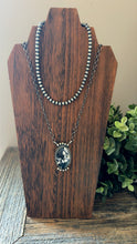 Load image into Gallery viewer, “Bardot” Native American Handmade Sterling Silver White Buffalo Necklace