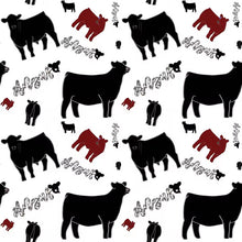 Load image into Gallery viewer, Red &amp; blk angus collet bag