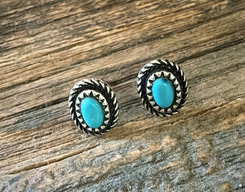 Oval rope-turquoise