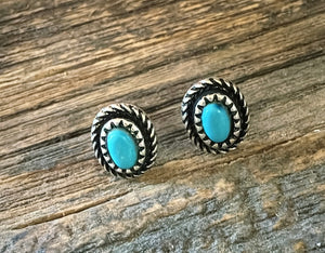 Oval rope-turquoise