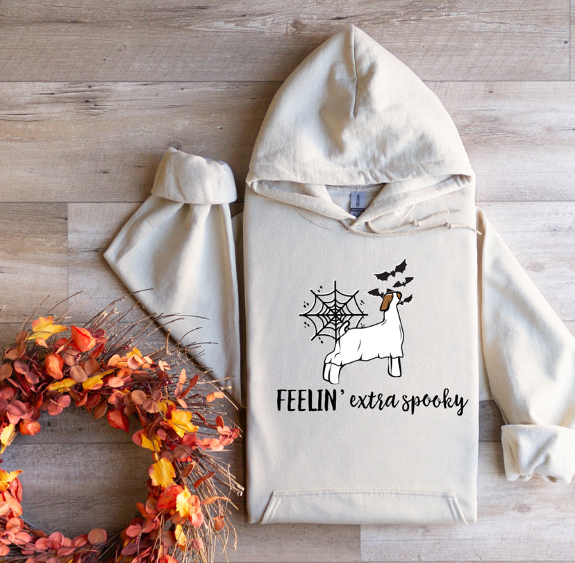 Feelin extra spooky -goat-hoodie