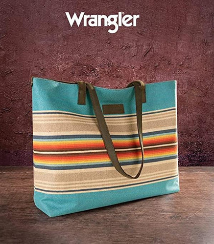 Wrangler Aztec tote bag-turquoise